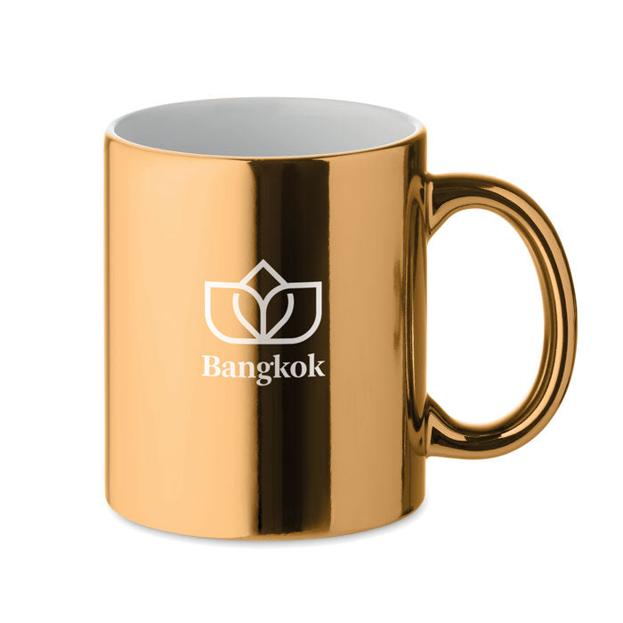 Branded Metallic Gold Mug