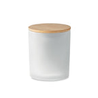 Branded Plant Based Wax Candle in Frosted Jar 120g without branding