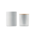Branded Plant Based Wax Candle in Frosted Jar 120g without branding