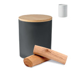 Branded Plant Based Wax Candle in Frosted Jar 280g in Black