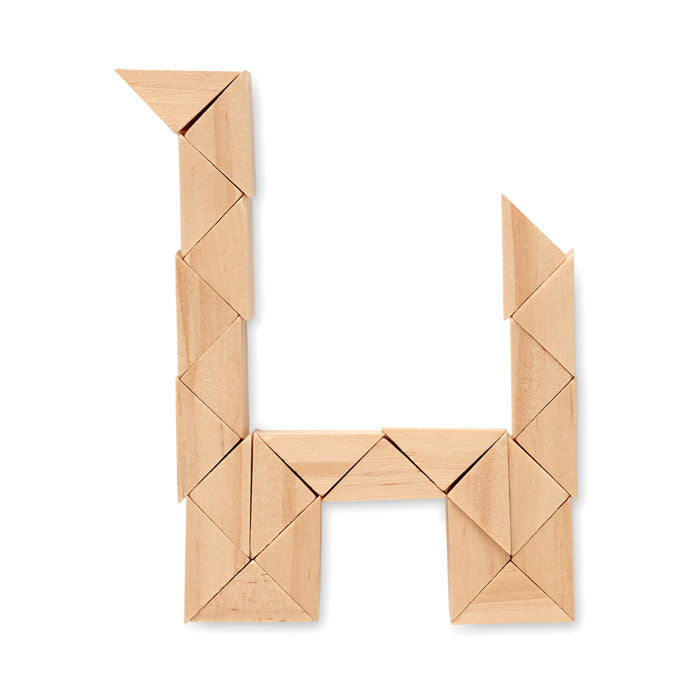 Branded Pine Wood Twist Puzzle without branding