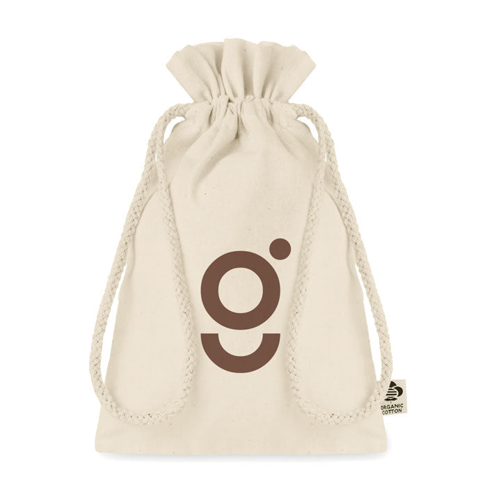Branded Small Organic Cotton Gift Bag