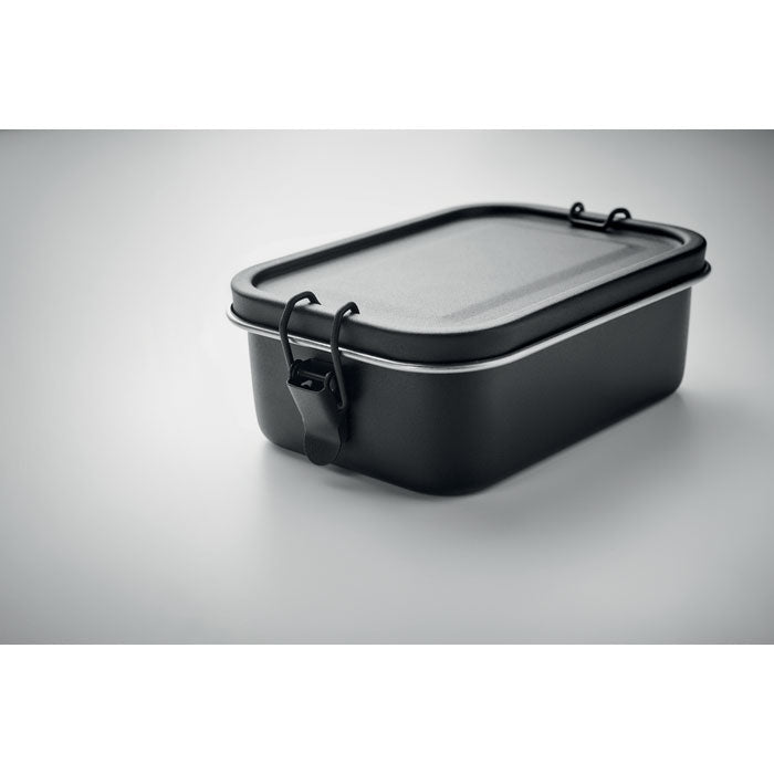 Branded Stainless Steel Lunch Box 750ml with Secure Buckles without branding