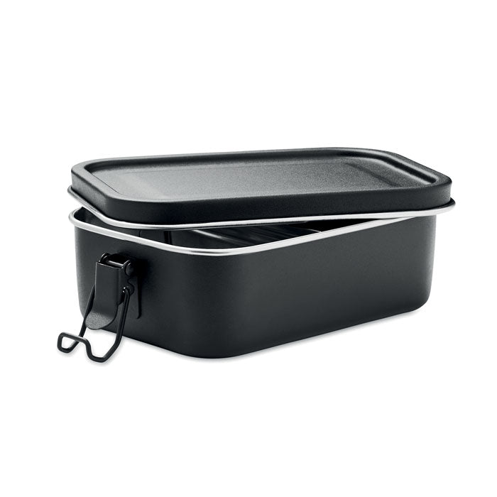 Branded Stainless Steel Lunch Box 750ml with Secure Buckles without branding