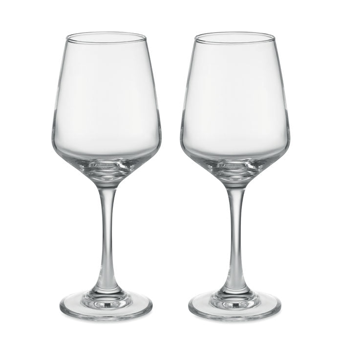 Branded wine glass set