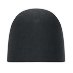 Branded Cotton Beanie in Black