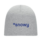 Branded Cotton Beanie in Grey