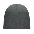 Branded Cotton Beanie in Grey