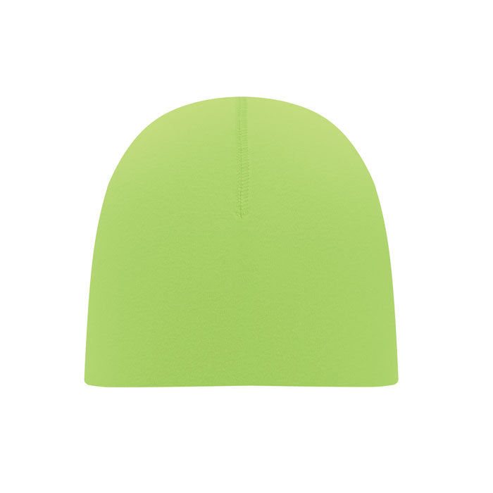 Branded Cotton Beanie in Green