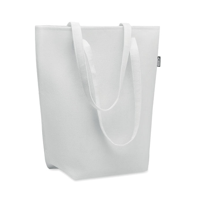 Branded RPET Felt Event/Shopping Bag in White