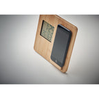 Branded Bamboo Clock and Weather System without branding
