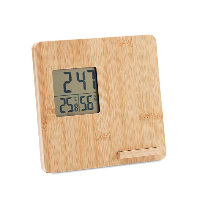 Bamboo Clock and Weather System