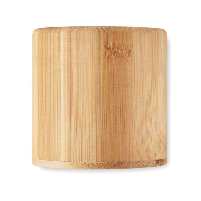 Branded Vanilla Plant Based Candle in Bamboo Holder 160g without branding