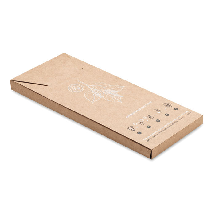 Branded Birch Wood Phone Stand with Seeds without branding