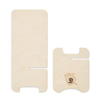 Branded Birch Wood Phone Stand with Seeds without branding