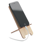 Branded Birch Wood Phone Stand with Seeds without branding