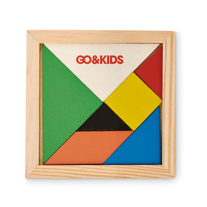 Branded Wooden Tangram Puzzle