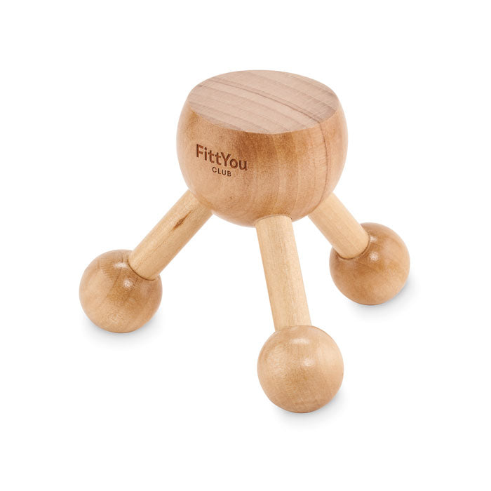 Branded Wooden Hand Held Massager