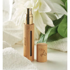 Branded Bamboo Refillable Perfume Atomiser 10ml in use