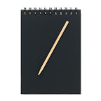 Branded Scratch Paper Notebook with Wooden Pen without branding