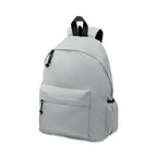 Branded 600D RPET Polyester Backpack 30 x 18 x 40cm in Grey