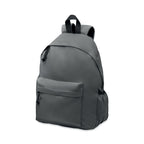 Branded 600D RPET Polyester Backpack 30 x 18 x 40cm in Grey