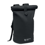 Branded Rolltop Washed Canvas Backpack