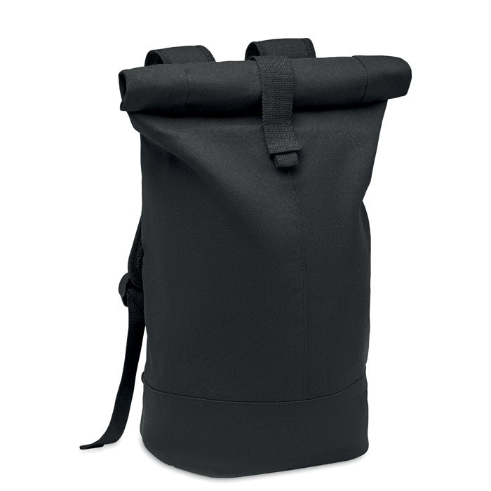 Branded Rolltop Washed Canvas Backpack without branding