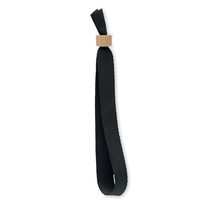 Branded RPET Event Wristband in Black