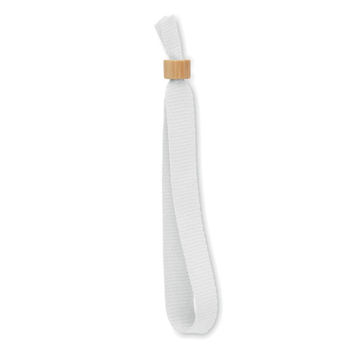 Branded RPET Event Wristband in White