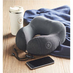 Branded Travel Pillow in RPET in use