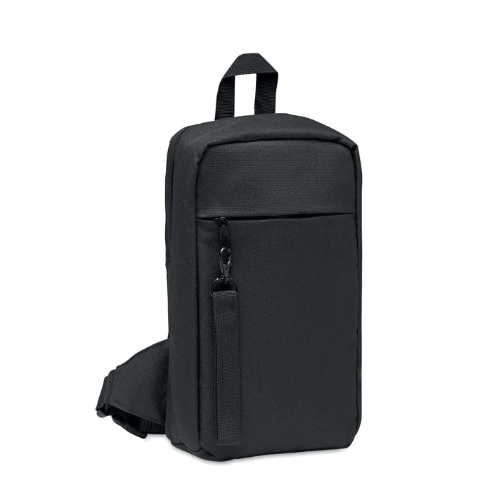 Branded Cross Chest Bag in 600D RPET without branding