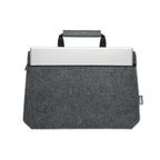 Branded RPET Felt Zippered Laptop Bag without branding