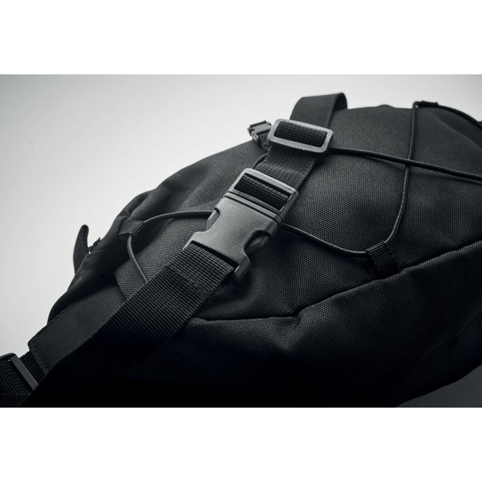 Branded Waist Bag in 600D RPET 26 x 12 x 15cm without branding