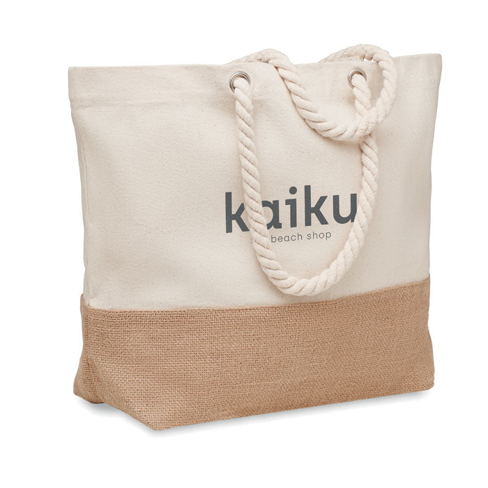 Branded Canvas Beach Bag 280gsm 48 x 15 x 35cm