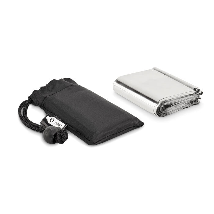 Branded Emergency Blanket in RPET Pouch
