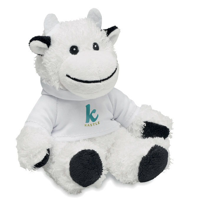 Branded Cow Plush with Hoodie