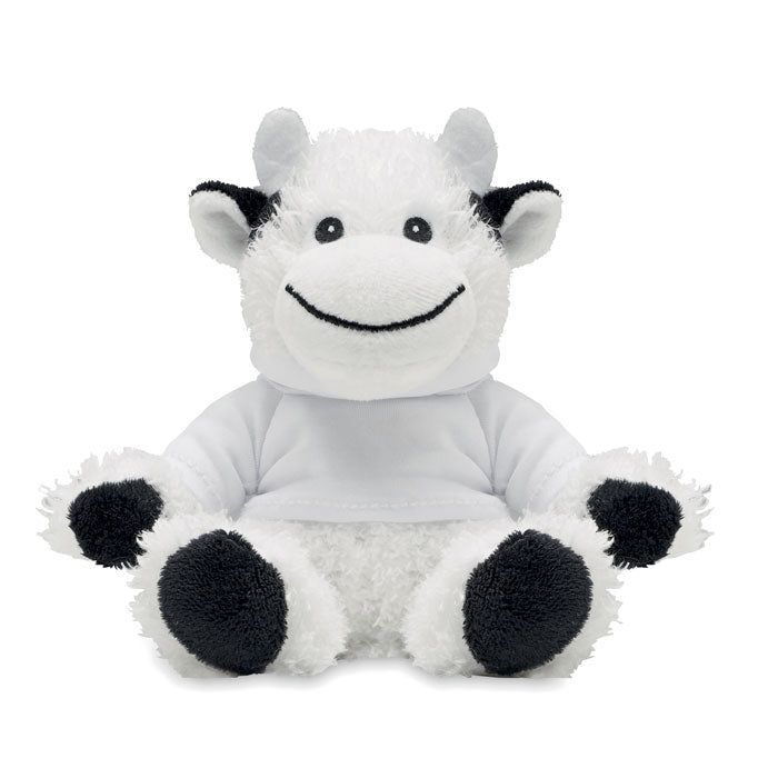 Branded Cow Plush with Hoodie without branding