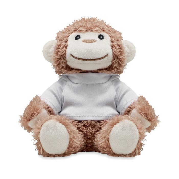 Branded Monkey Plush with Hoodie without branding