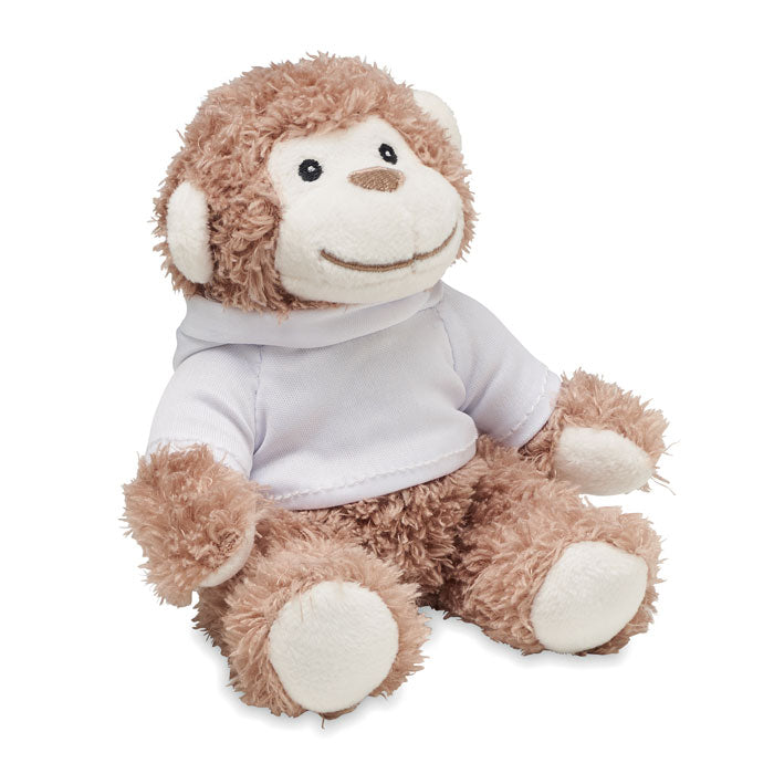 Branded Monkey Plush with Hoodie without branding