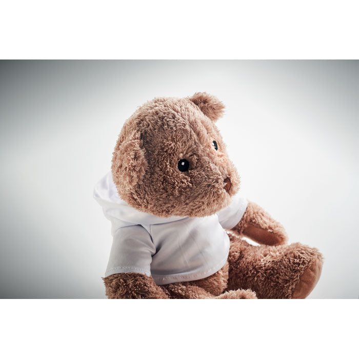 Branded Large Teddy Bear Plush with Hoodie without branding