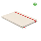 Branded A5 Recycled Milk Carton Notebook in Red