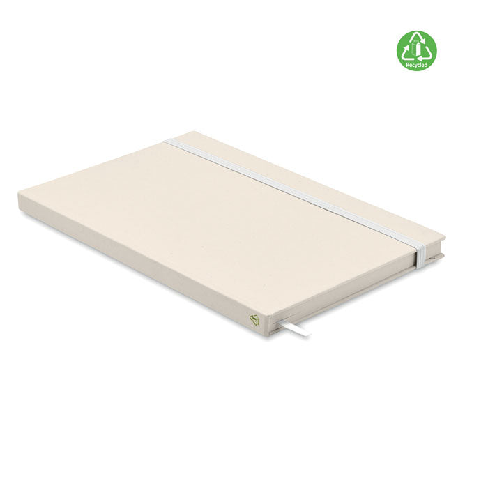 Branded A5 Recycled Milk Carton Notebook in White
