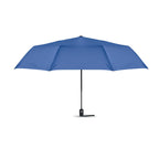 Branded 27 Inch 3 Fold Windproof Umbrella in Blue