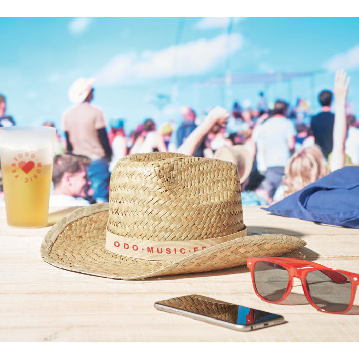 Branded Straw Sun Hat