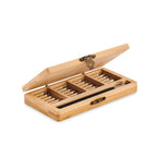 Branded 24 Piece Precision Tool Set in Bamboo Case