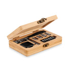 Branded 13 Piece Tool Set in Bamboo Case