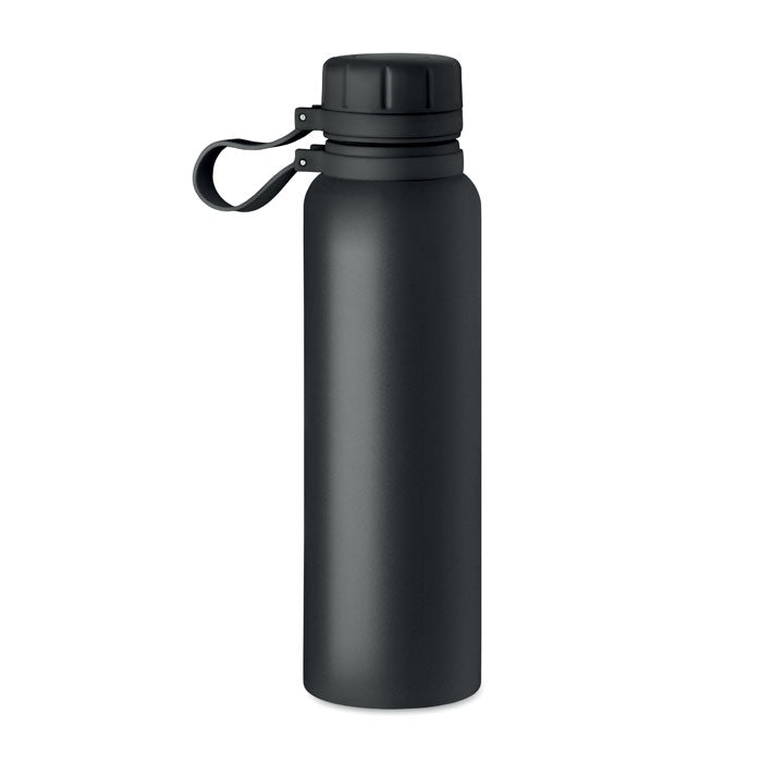 Branded Vacuum Bottle with Silicone Grip - 780ml in Black