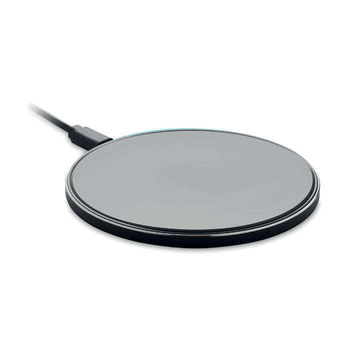 Branded Glass Top Wireless Charger 10W in Black