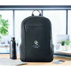 Branded 15 Inch Laptop Backpack in use